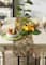 DII® Black Fern Print On Natural Jute Table Runner 14x72
